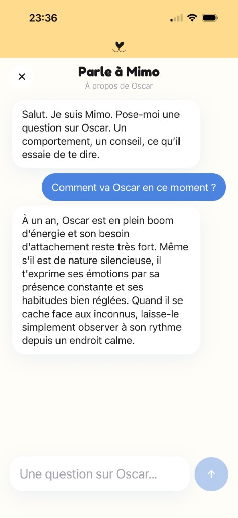 Parler à Mimo
