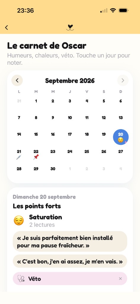 Le carnet de bord